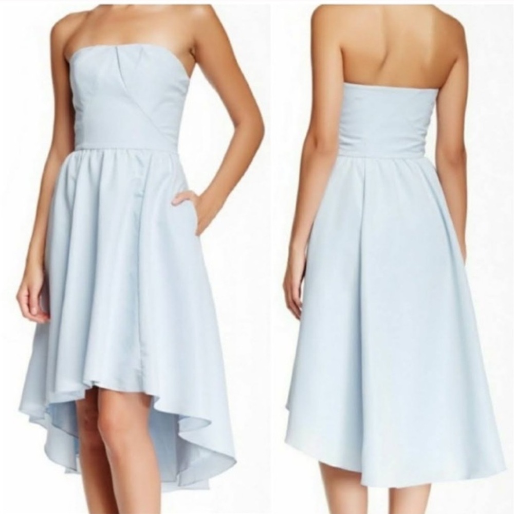 • TED BAKER LONDON • Women’s Strapless VERITY DROP HEM DRESS TB SIZE 2